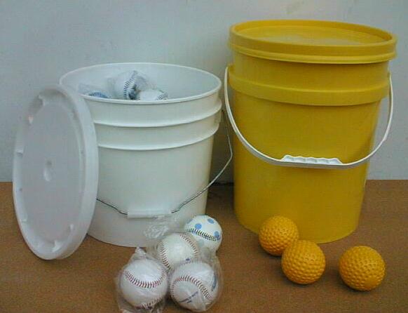 Baseball Pails, Golf Pails, Tennis Pails 