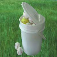 *Patent EZ Folding Lid Baseball Pails, Tennis Ball Pails, Softball Pails,buckets, boxes